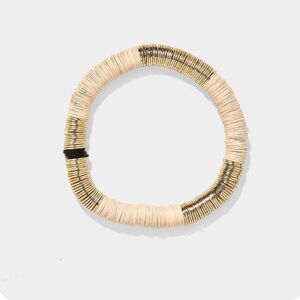 Allie & Bess Cream Vinyl Bracelet 8mm